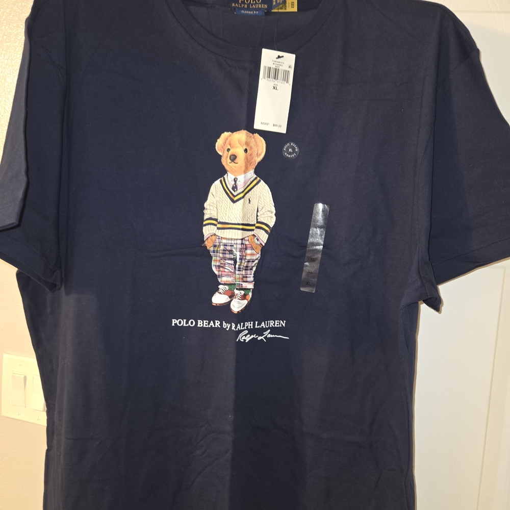 Polo by Ralph Lauren Navy Blue Bear Tee